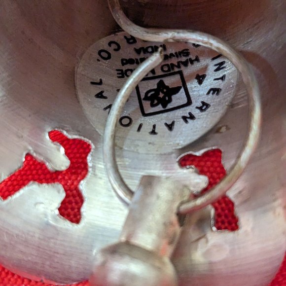 Reindeer Bell Silver Plated Engraved Vtg 1994 International Silver - Picture 7 of 8